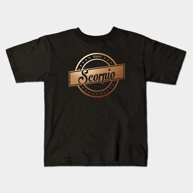 100% Scorpio Kids T-Shirt by Korry